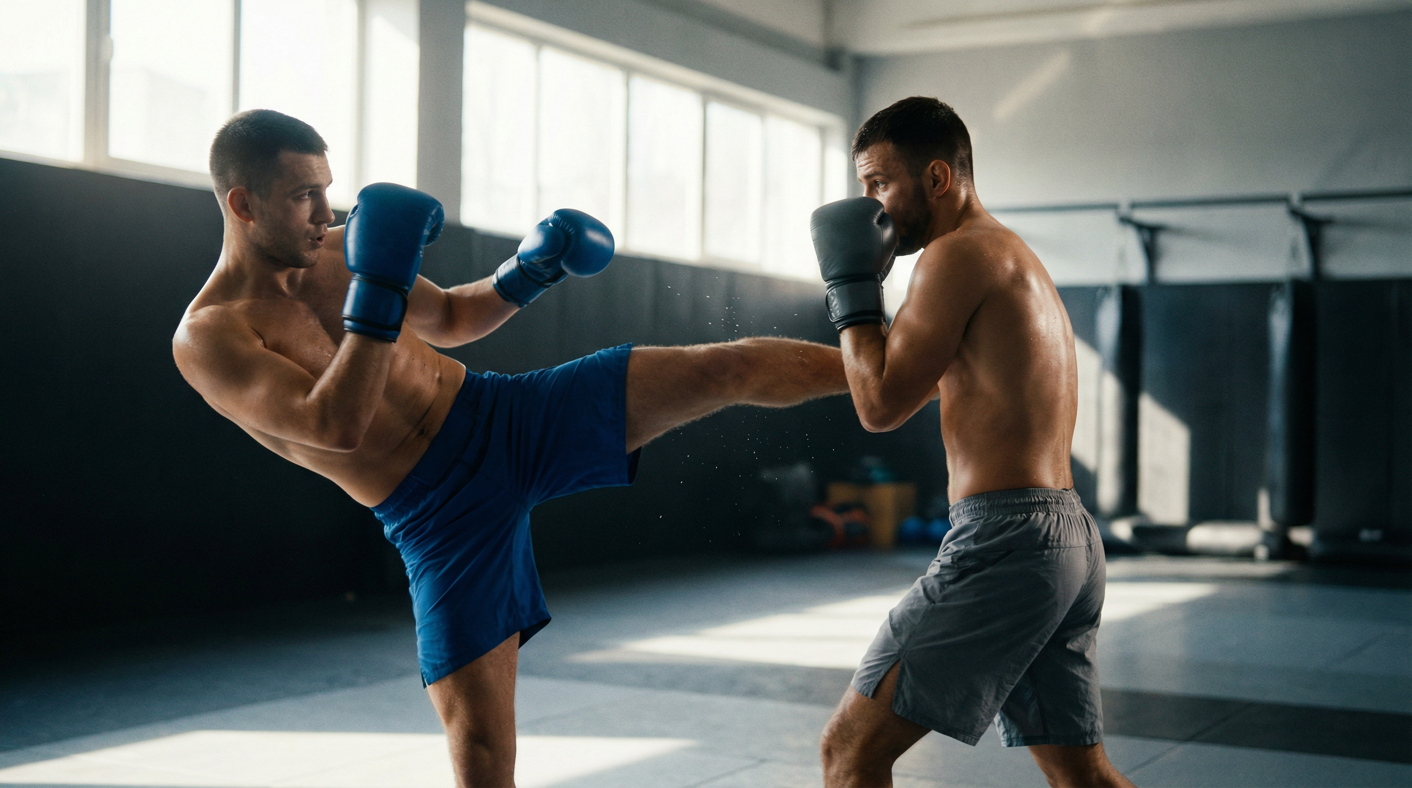 MMA sparring session